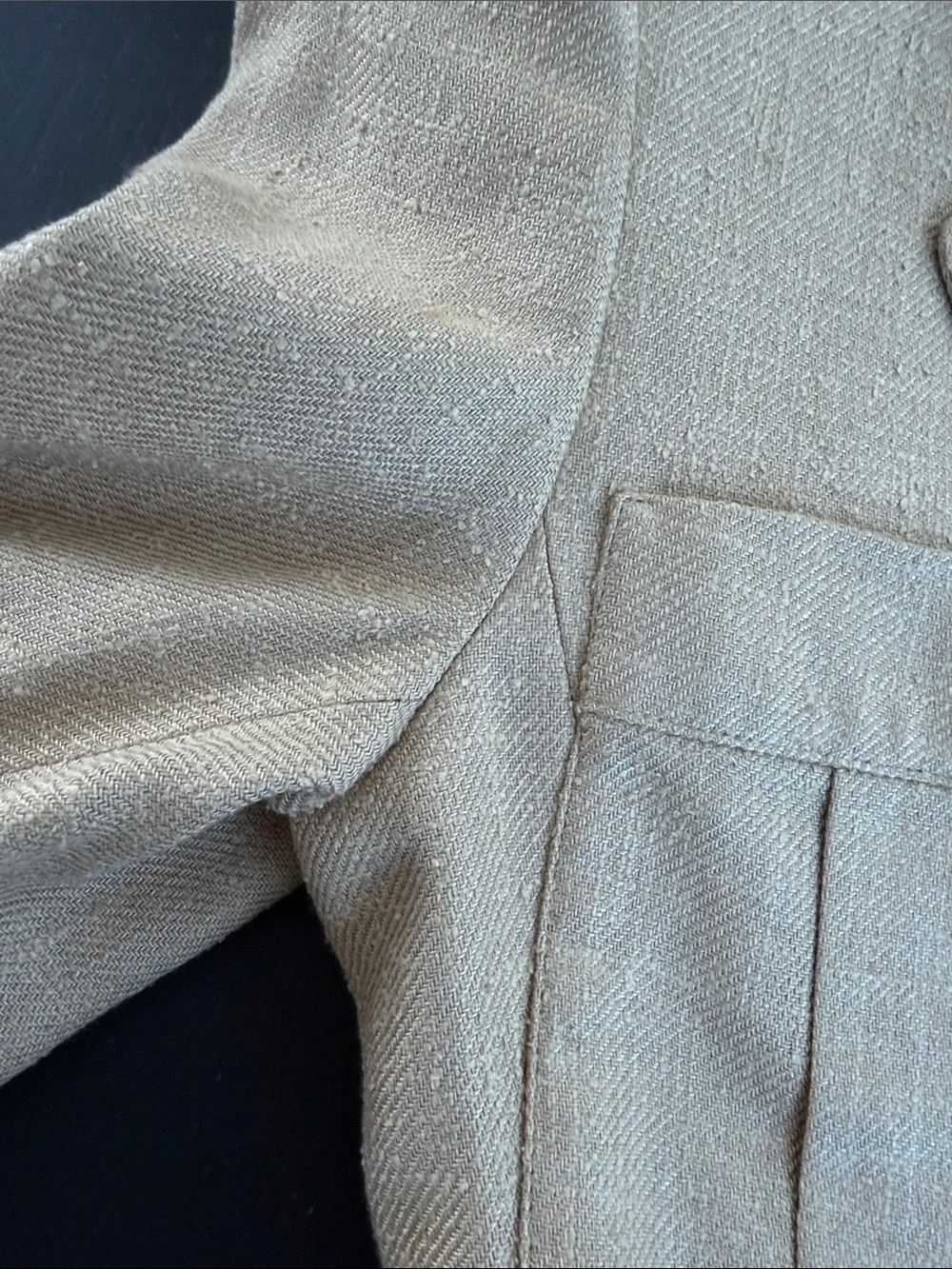 VNT Christian Dior Women's Tan Single-Button Tailored Blazer